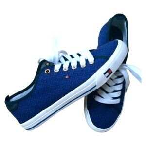 Tommy Hilfiger Woman's Sneakers Blue on Blue H Design